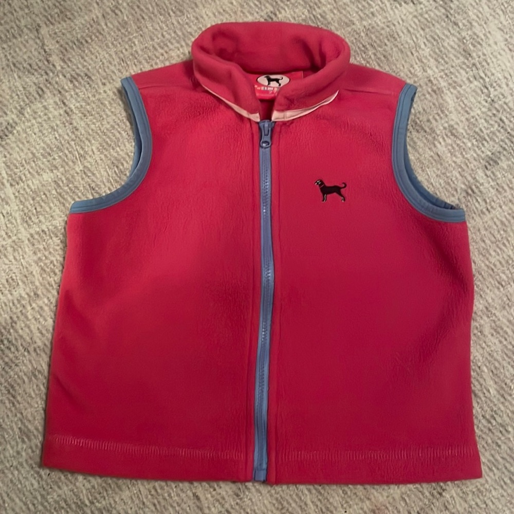 EUC The Black Dog size 2T girls pink fleece vest